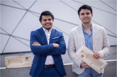 Alexis y Axel Gomez Ortigoza, fundadores de la empresa Polybion