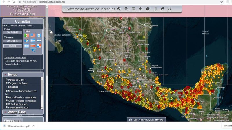 PC Sistema Satelital prevencion incendios