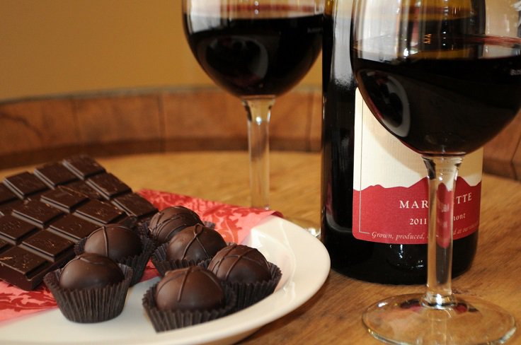 Tinto y chocolate