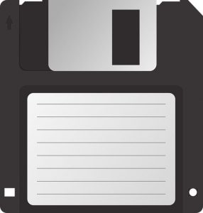 Icono de un diskette de tres y media pulgadas y 1.44Mb de capacidad