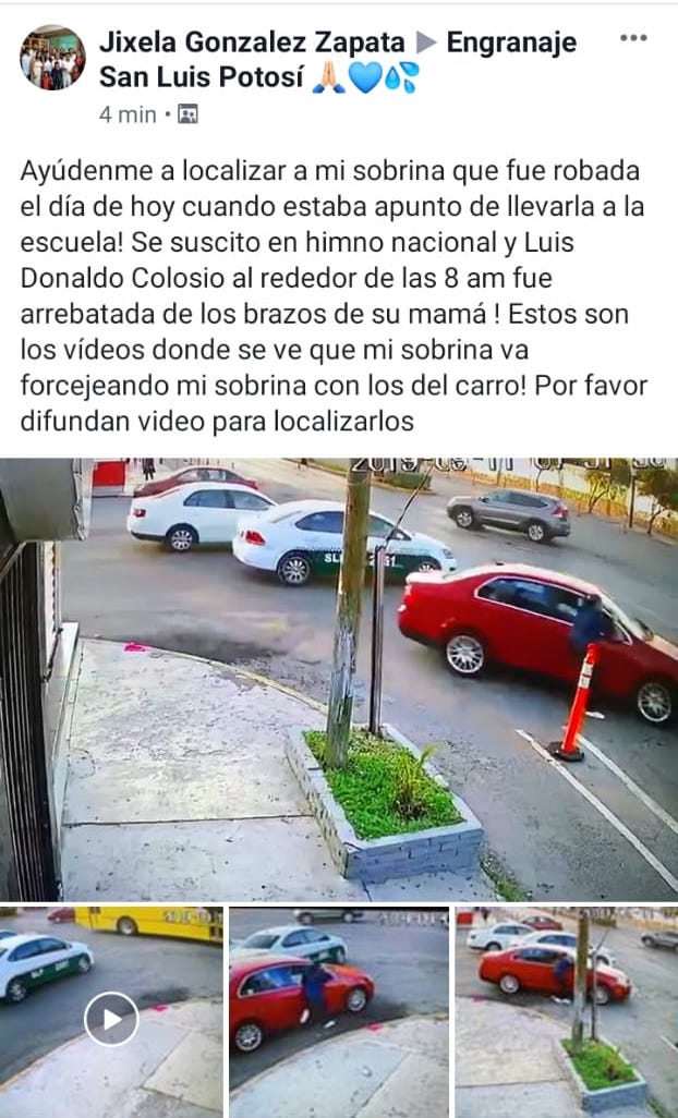 secuestran a una menor