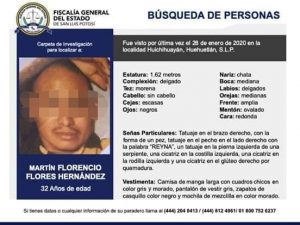joven desaparecido