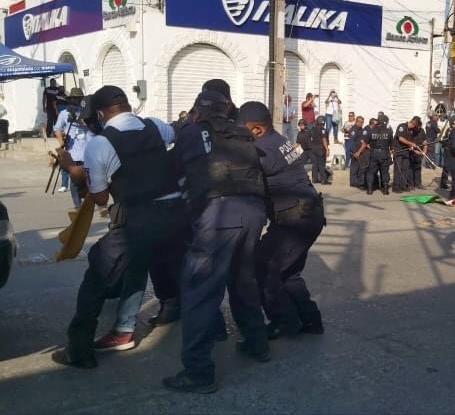 violento desalojo
