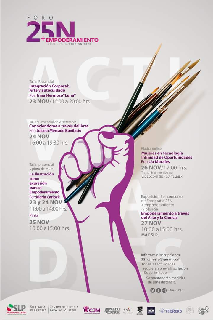 secult actividades no violencia contra las mujeres y niñas