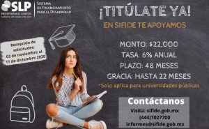 sifide convocatoria programa de becas universitarios 