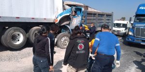 accidente camión materialista 