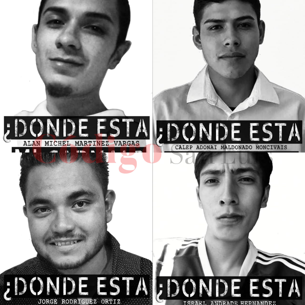 Jóvenes potosinos desaparecidos