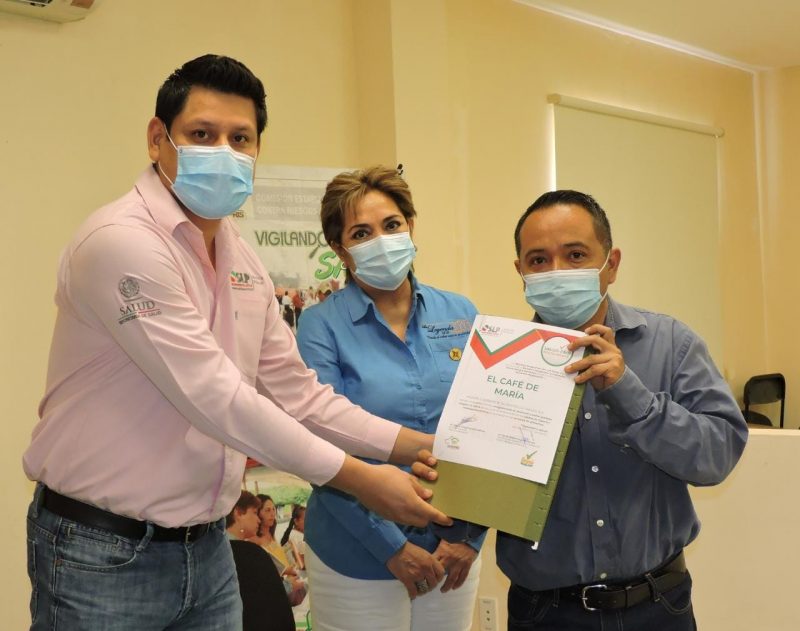 distintivo Salud-Pris a restaurantes y hoteles en la huasteca