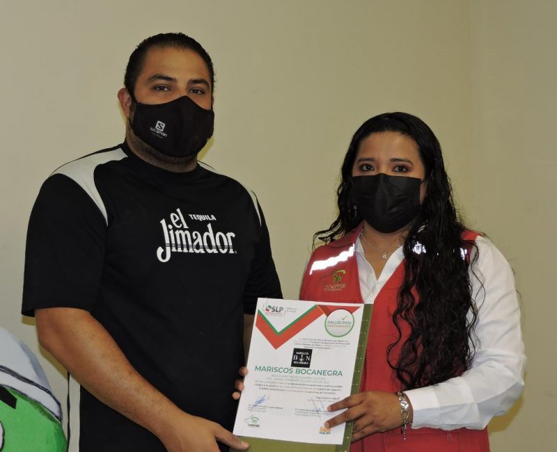 distintivo Salud-Pris a restaurantes y hoteles en la huasteca
