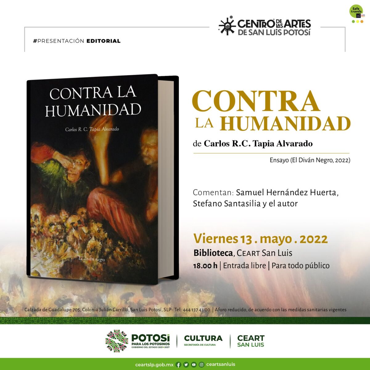 PRESENTACIÓN _CONTRA LA HUMANIDAD_, CEARTSLP