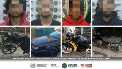 cuatro detenidos robo de vehiculo