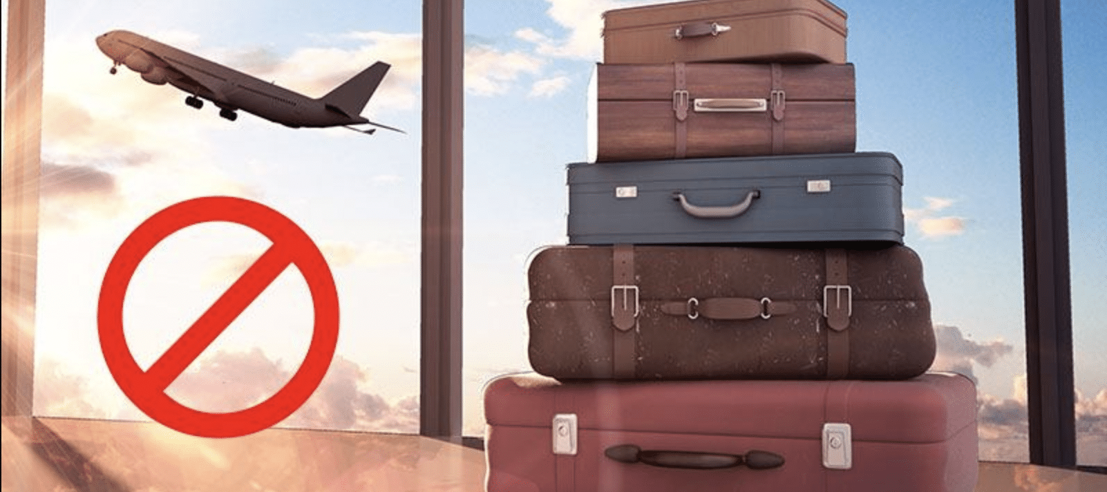 avión vuelo objetos prohibidos