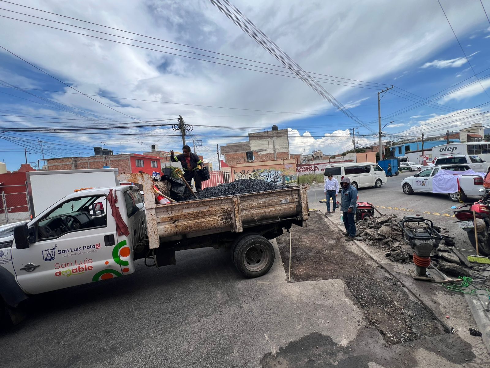 obras municipio ayuntamiento baches slp