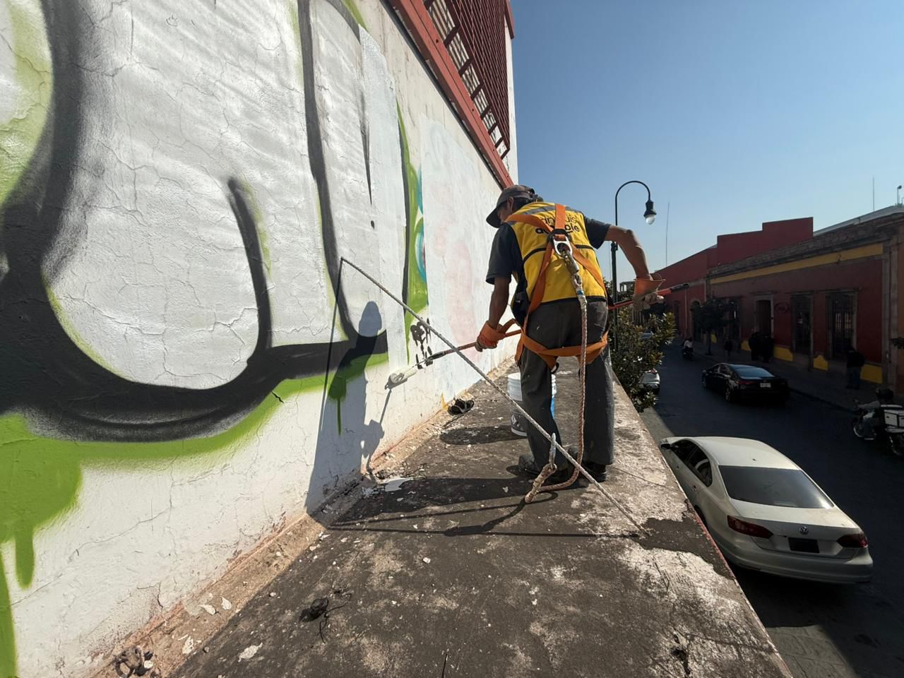 retiran grafiti centro histórico gobierno municipal slp