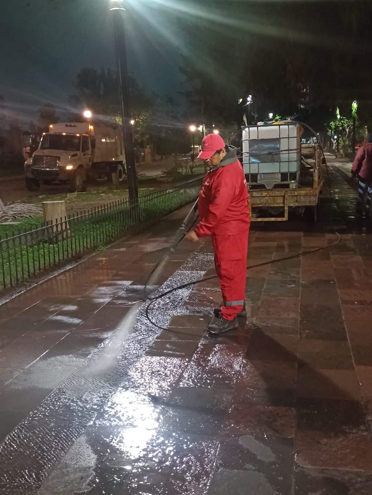 Limpieza en calles del Centro