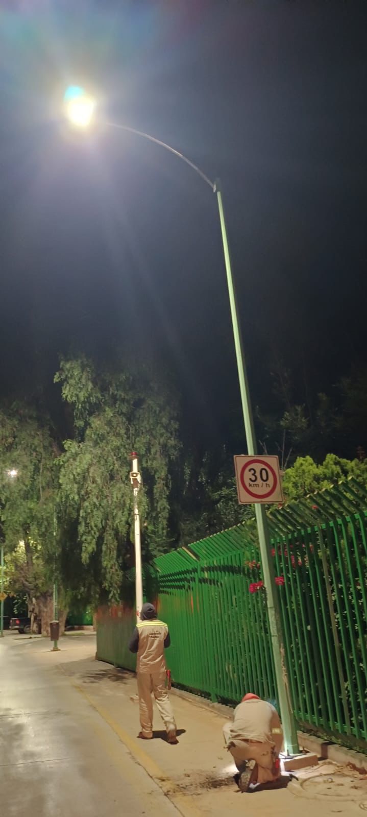 alumbrado parque morales gobierno municipal slp