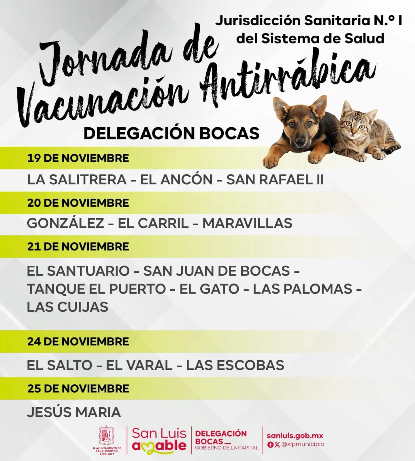 jornada antirrábica bocas gobierno municipal slp