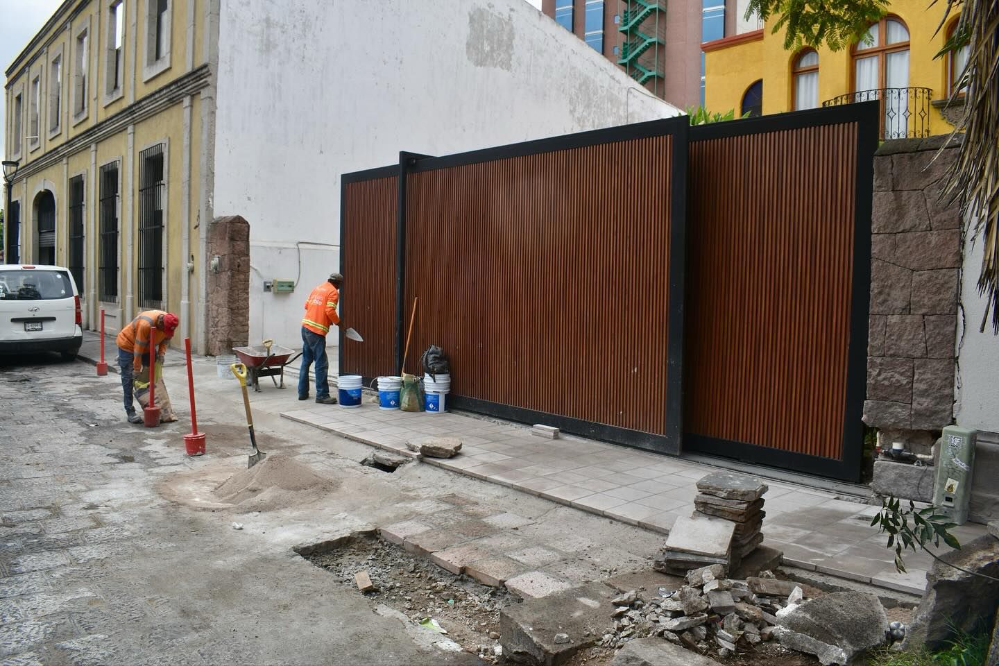 calle arista seguridad peatonal