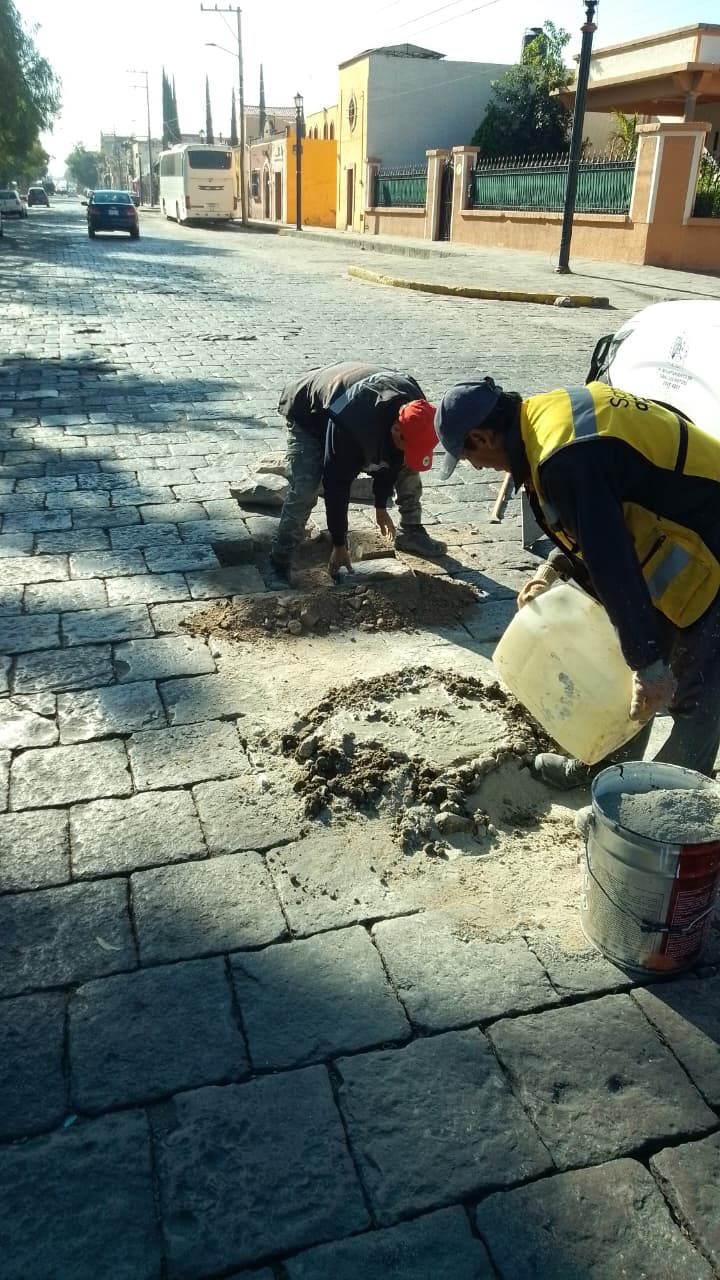 bacheo calzada de guadalupe gobierno municipal slp