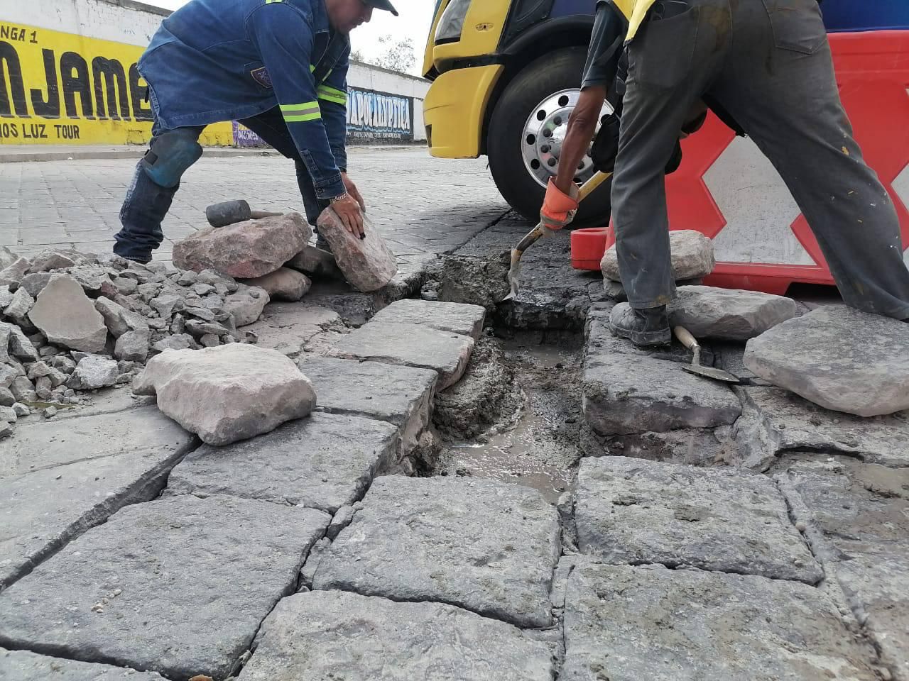 bacheo central gobierno municipal slp