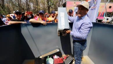 A disposición de los potosinos, el contenedor para desechos electrónicos en “Casa Colorada”