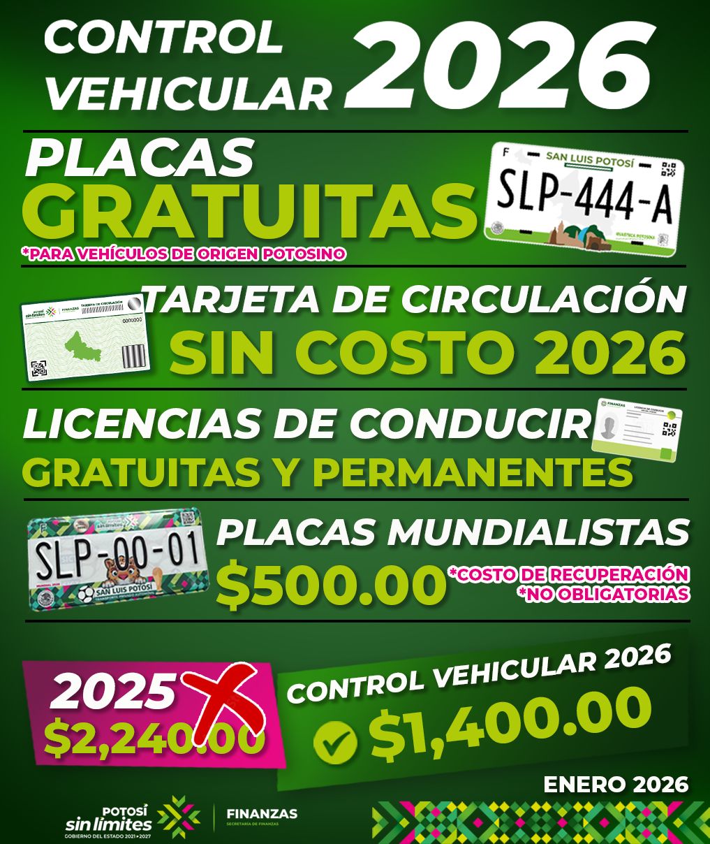 control vehicular gobierno del estado slp