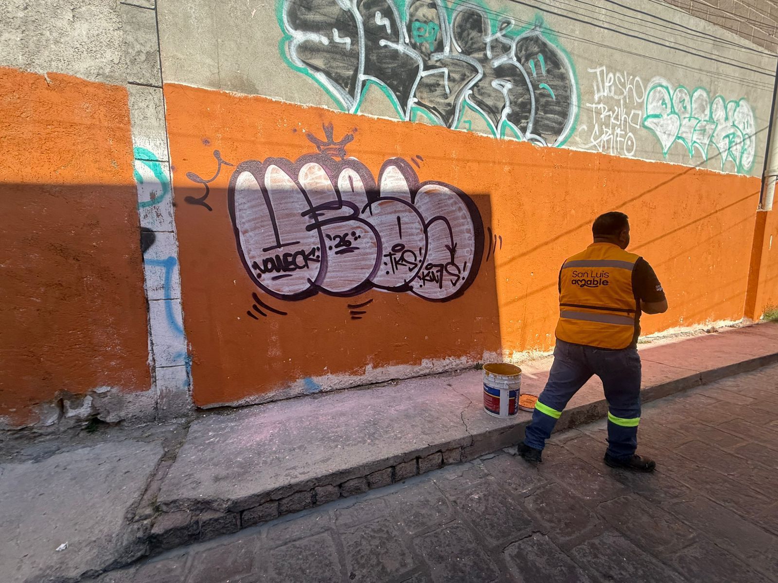grafiti gobierno municipal slp
