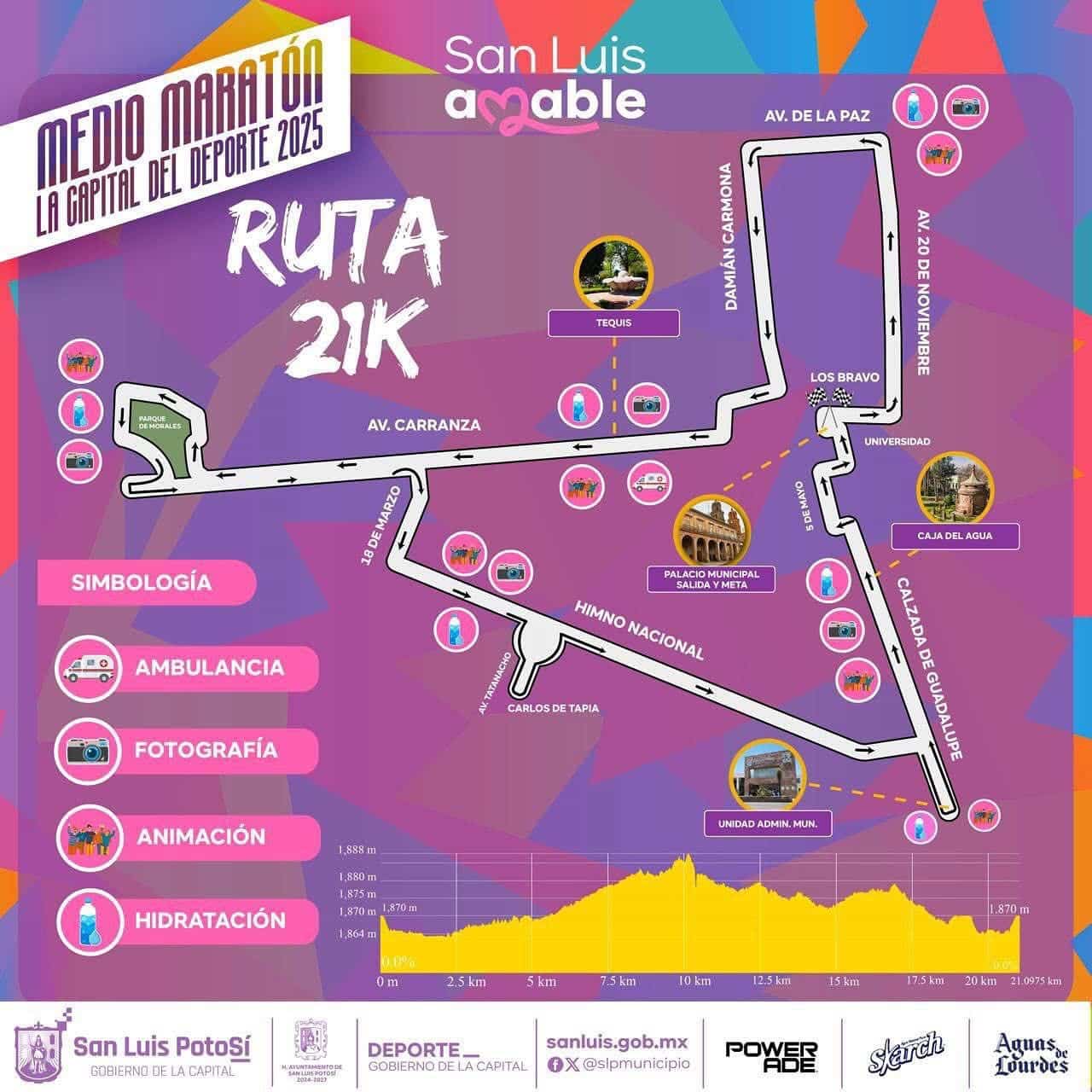 operativo vial medio maratón slp