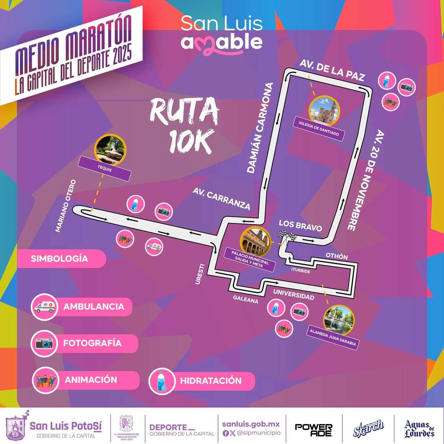 operativo vial medio maratón slp