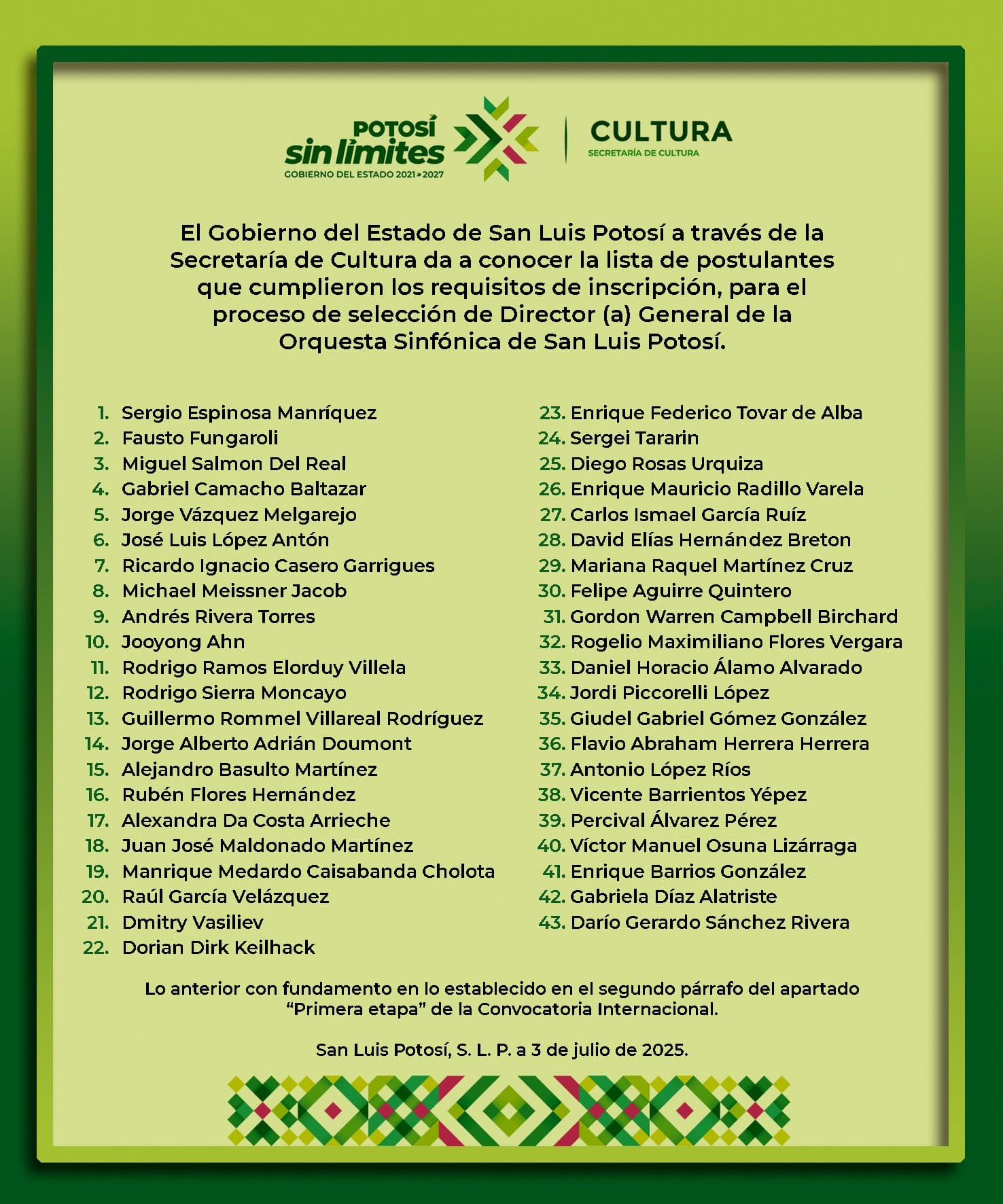 orquesta sinfónica de SLP