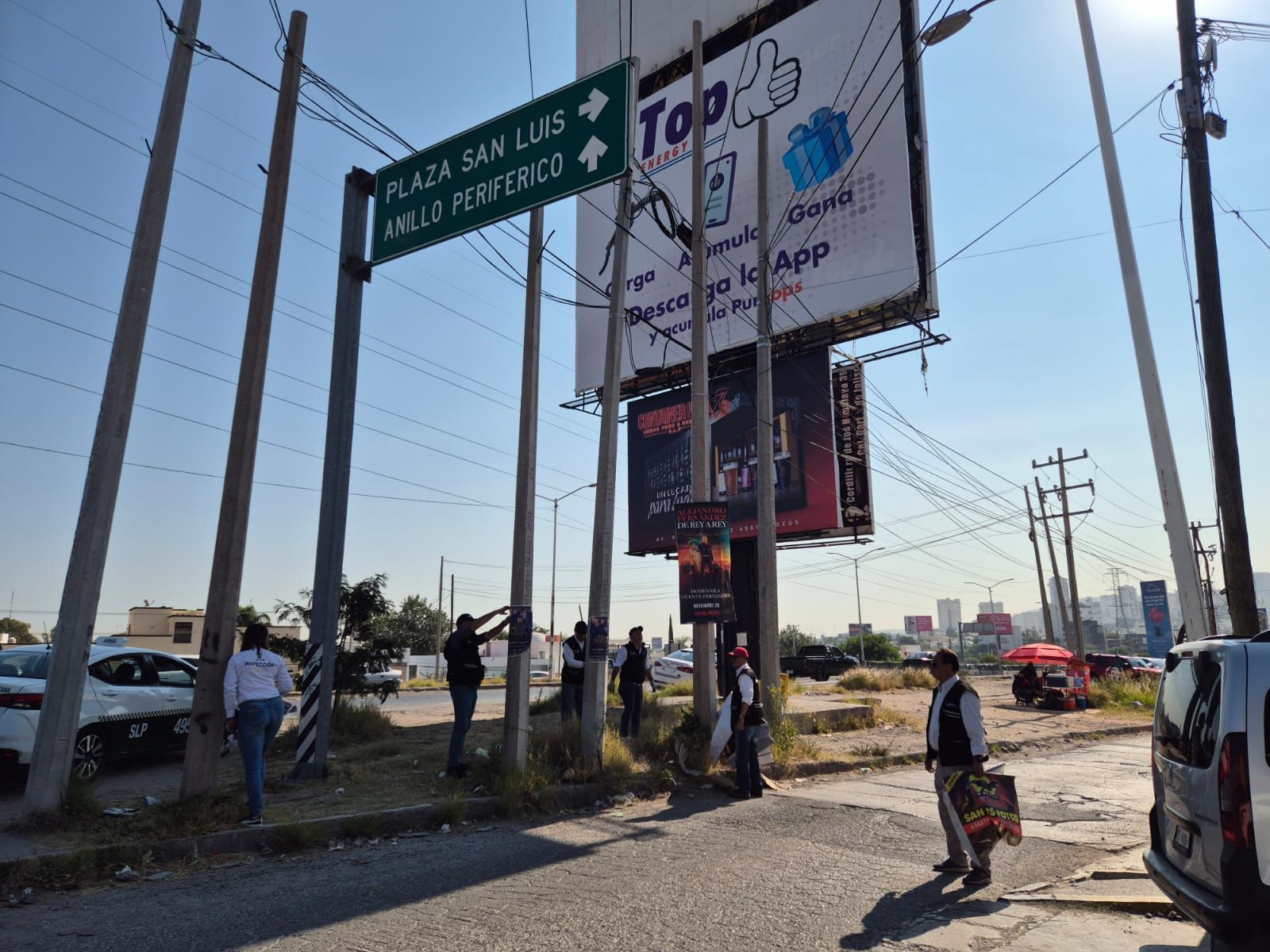 pendones gobierno municipal slp
