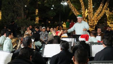 plaza pozos concierto banda gobierno del estado