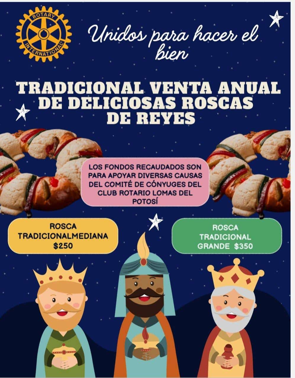 rosca de reyes club rotario slp