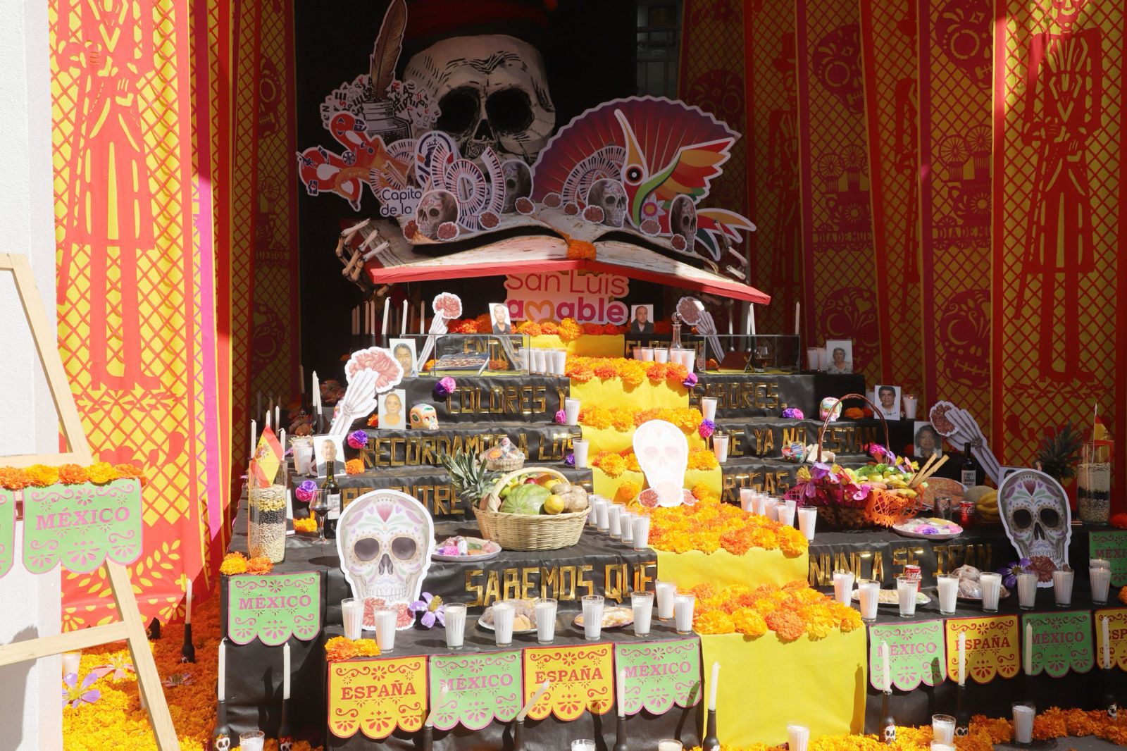 altar unidad administrativa municipal día de muertos