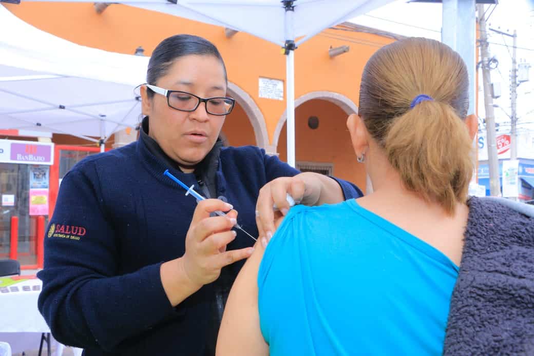 vacunación villa de pozos influenza