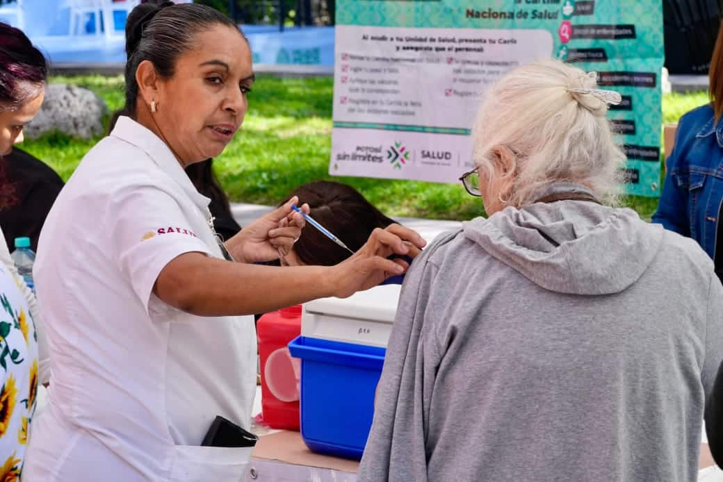 vacunación villa de pozos influenza