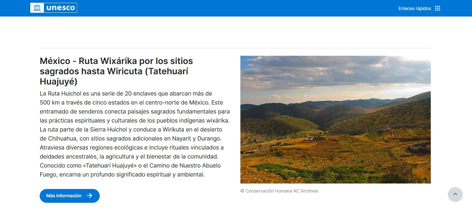 Ruta Wixárika Wiricuta